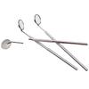 Dental Mouth Mirror Stainless Steel Handle Oral Reflector Eyelash Extension Tool 2 Sizes Dentist Equipment