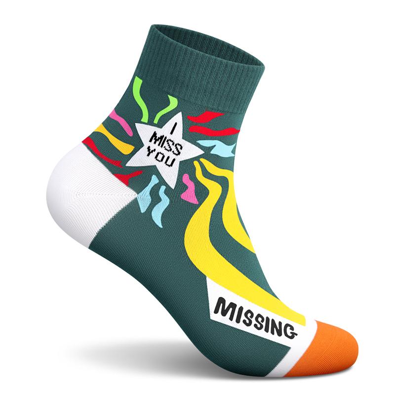 LONGFEI Designer Custom Logo High Quality Socks Manufacturer Men's Women Fashion Cotton Crew School Sport Socks