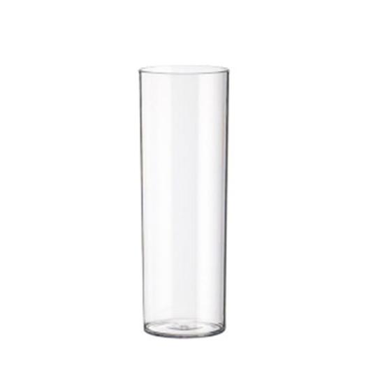 Klar blomster vase til borddekorationer Knusesikker Høj Cylinder Plastik Vase til Bryllupsbegivenhed Hjemmekontor Borddekoration