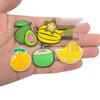 15-Piece Cute Fruit Shoe Charms Set for DIY Decorations