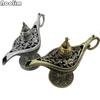 12 cm (4,7 Zoll) Hollow Legend Aladdin Magic Genie Lampen Räuchergefäße Wishing Oil Lamp Home Decor