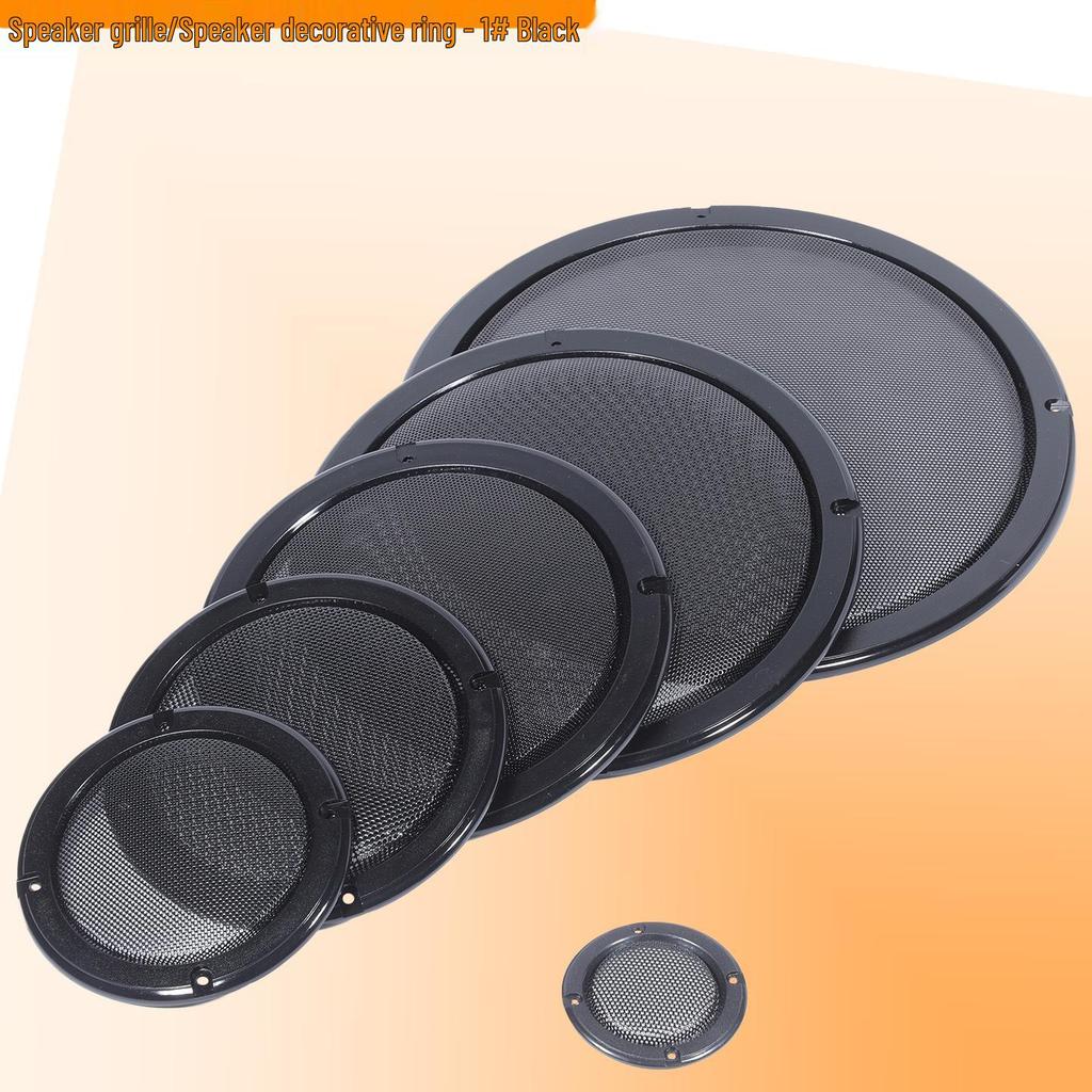 Speaker Decorative Grille - Protective Cover for 2" To 10" Car Subwoofer, Black
