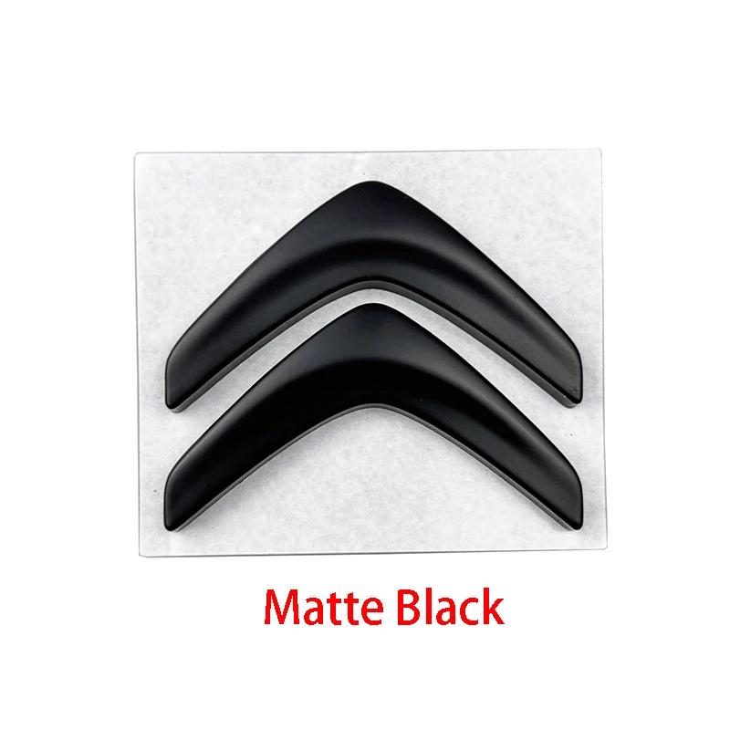 

Металевий логотип-емблема керма Citroen 4,9x2,7 см, для DS3 C4L C3 C5 Elysee Xsara, Наклейка-значок для тюнінгу автомобіля Steering Wheel Logo матовий чорний колір