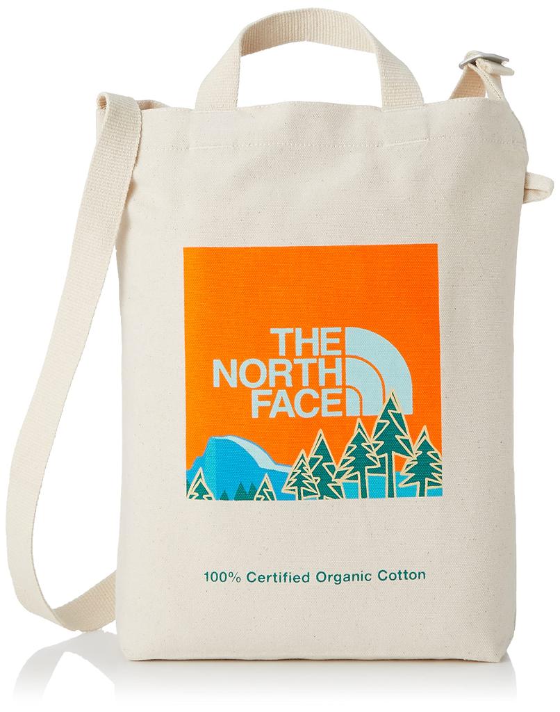 The North Face K Organic Cotton Tote Square One Size NMJ82250, Natural/Yosemite Print,