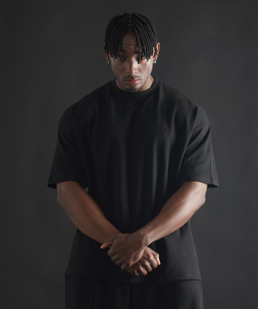 PHERMENON Essential Oversized Short Sleeve - Black