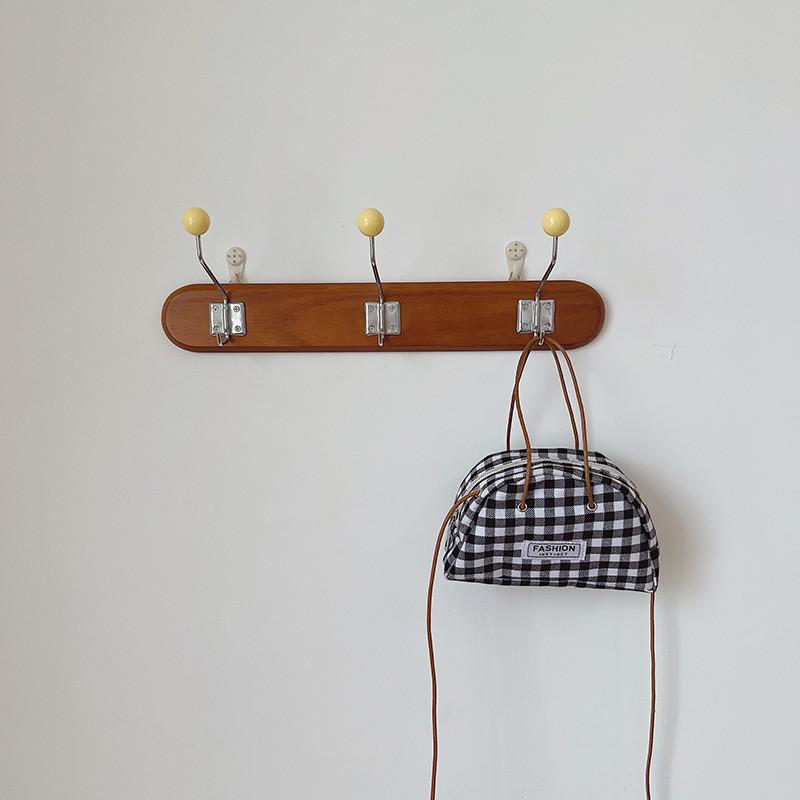 Stylish Korean Kids Mini Bag For Girls Vintage Canvas Tote Bag With Zipper Closure