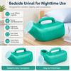 Male Urinal Plastic Pee Bottles Large Capacity 1200ml Pee Container with Easy-grip Handle Design for Elderly Men Outdoor Camping