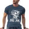 Triathlon Just To Finish TShirt black cotton tshirt plain for Unisex package cotton t shirt pack Unisex t shirt cotton 100 Tshirt