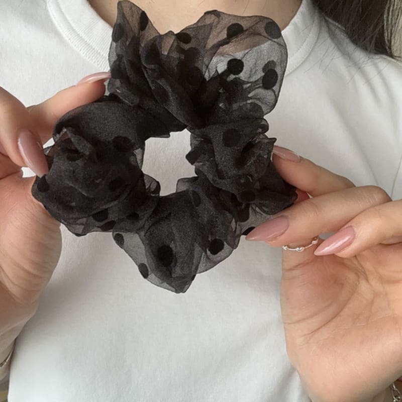 Mosxe Dot Hair Scrunchie (2color)