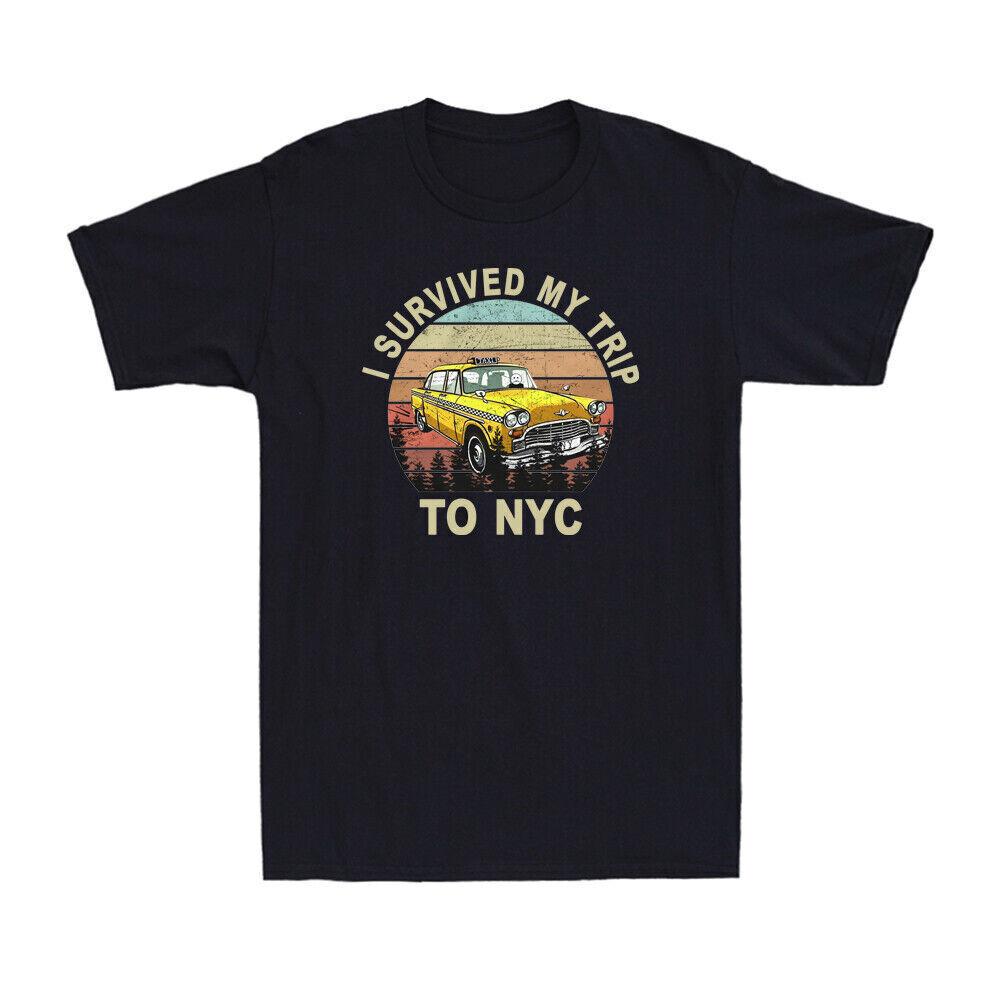 I Survived My Trip To NYC Shirt New York Yellow Taxi Vintage Men s T-Shirt M