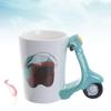 3D Motorcycles Hand Ceramic Mug Creative Locomotives Coffee Gifts for Kids
