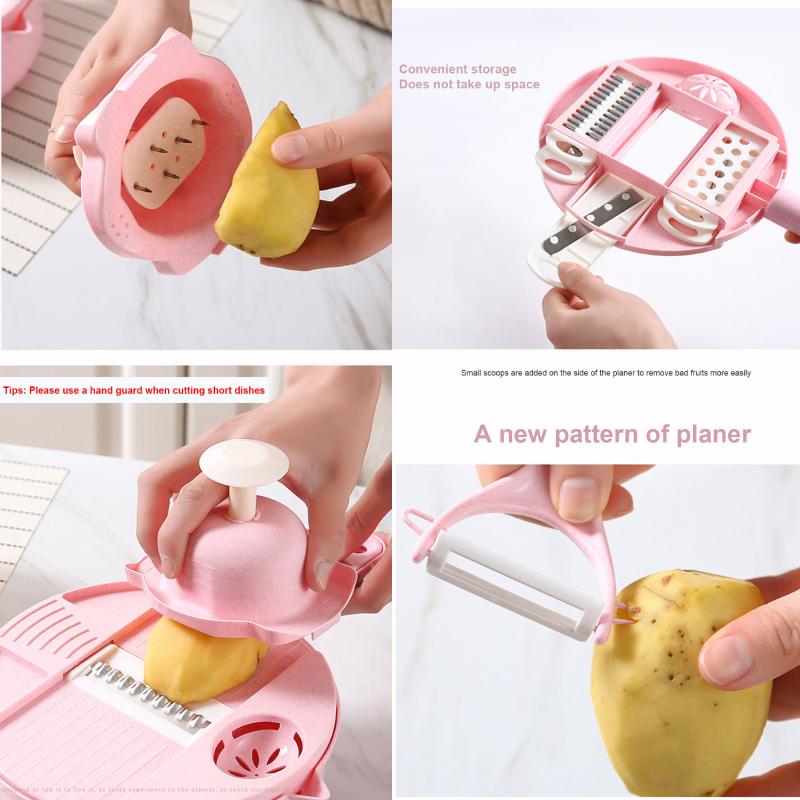 Multifunctional Vegetable Chopper Carrots Potatoes Manual Cut Shred Slicer Radish Rasp Kitchen Accessories Vegetable Cutter
