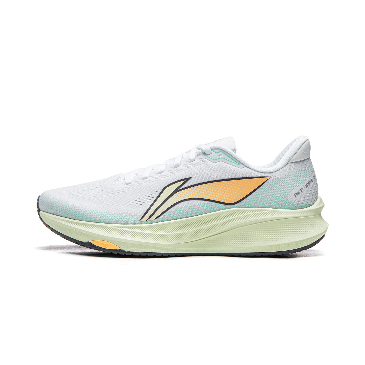 Li Ning Red Hare 9 Модный тренд Износостойкие Амортизация Низкие Беговые кроссовки Мужские Стандартные Белый ARPW003-14 42