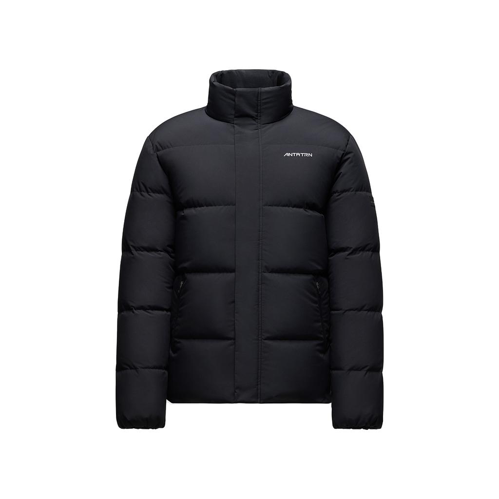Anta Dreilagige Schnellwärme Vier-Schutz-Technologie Wasserdicht Winddicht Ölbeständig Stehkragen Daunenjacke Herren Oberbekleidung Basic-Schwarz 952547928-1