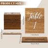 Wedding Table Numbers 1-20 with Wooden Base Wood Tables Number Signs Wooden Tables Markers for Wedding Reception