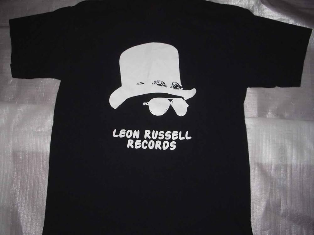 Ретро Футболка LEON RUSSELL с коротким рукавом Черная Унисекс S-2345XL Унисекс Футболка XXXL