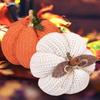 Handmade Knitted Pumpkin Decor - Soft Fall & Thanksgiving Ornament for Table Centerpieces, Mantels, Shelves, Porch, Home Decor