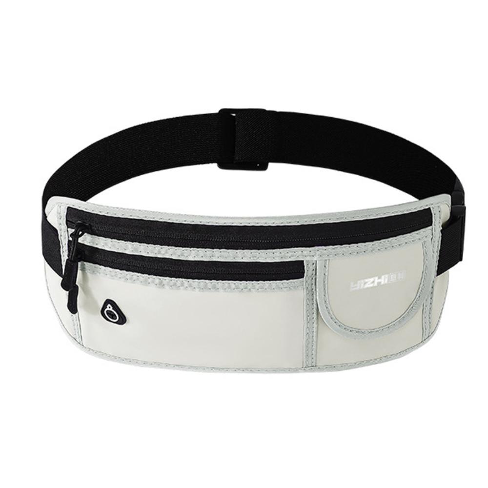 

Close Fitting Running Waist Bag Ultra-Thin Sports Phone Bag Sport Mobile Waist Bag Men Women сірий