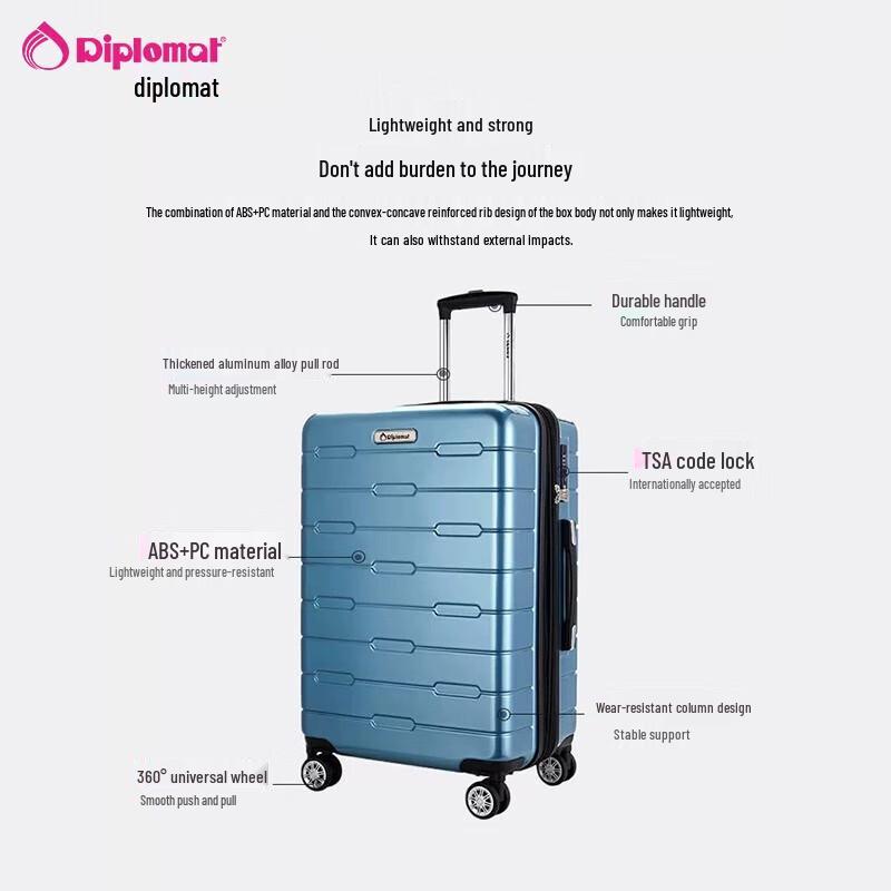 Diplomat TC-685T Expandable Hardside Spinner Luggage