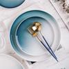 ZISIZ Ceramic Gradient Dinner Plate