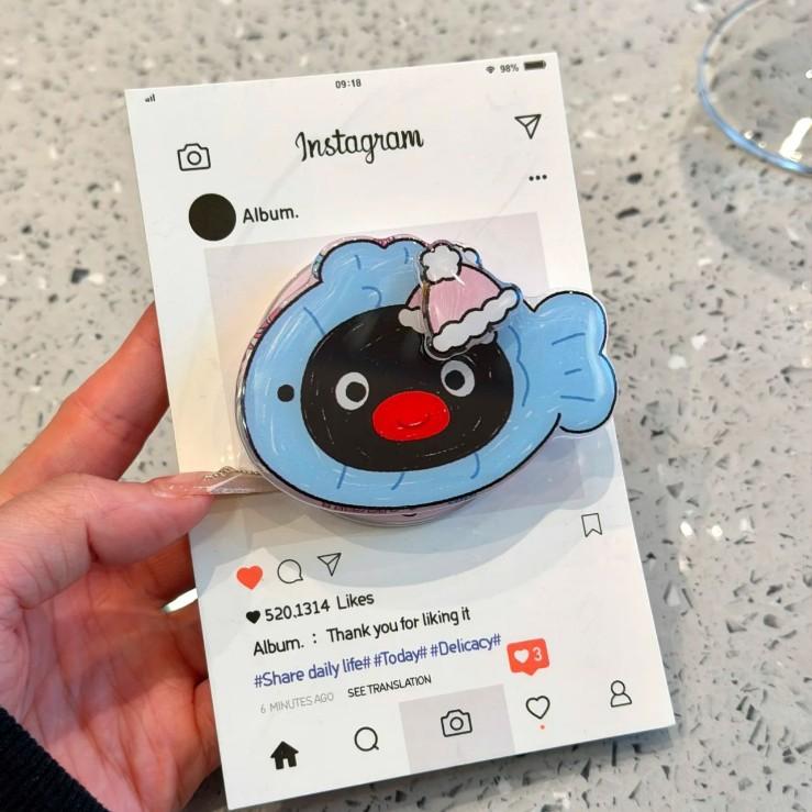 Cute Illustration Penguin Dessert Magnetic Attraction for Iphone17promax Apple 16 New 15 Anti-drop Mobile Phone Case