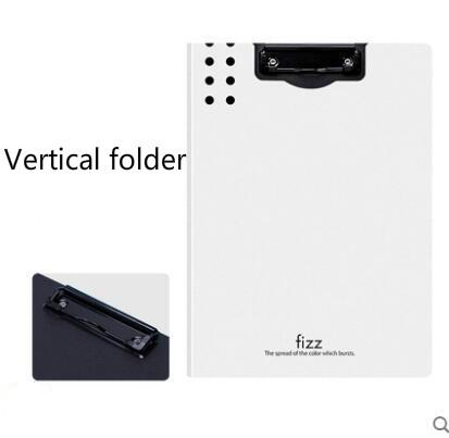 Fizz Horizontal A4 Folder 7colors Matte Texture Folder Portable Pad Portable Pen Tray Office Metting File Pocket 2 types