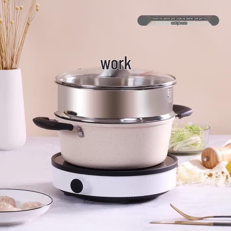 COOKER KING 24cm Non-stick Steamer Soup Pot