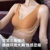 Large Cup Seamless Underwear Women's Big Breasts Show Small Breasts, No Steel Ring, Anti-sagging Large Size Full Cup Comfortable Bra Cover