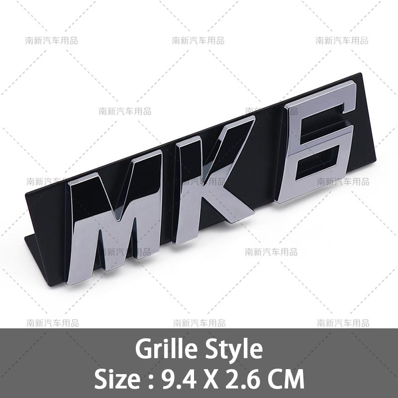 OPQ1 2026 Hot VOLKSWAGEN 3D Black Silver MK5 MK6 MK7 Mk8 Car Front Grill Emblem Car Stickers for Volkswagen VW Golf GTI MK 5 MK 6 Mk