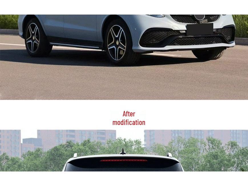 Mercedes LM166 to GLE Kit, GLE to AMG Front/Rear Bumper Upgrade Parts.