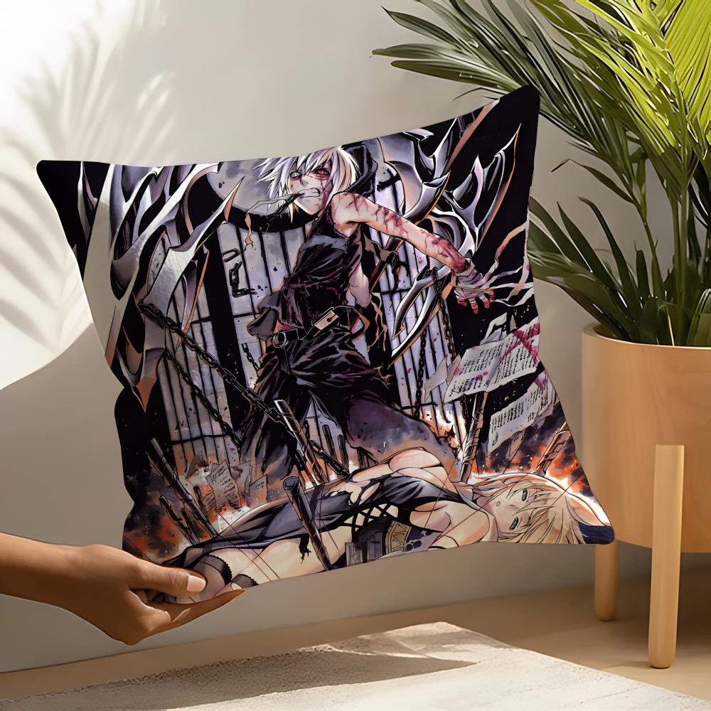 Fighting Anime Comics Tthe Qwaser Of Stigmata Linen Cushion Covers For Decorative Sofa Home Pillows Case Car Chair Pillows Cases