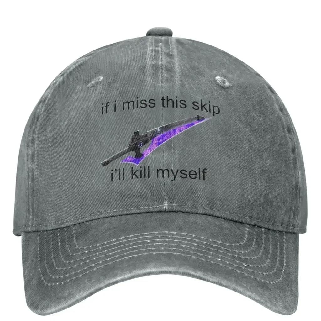 2 Game Washed Baseball Cap If I Miss This Skip Casual Hip Hop Hats Summer Women Outdoor Sun Sun Protection Baseball Caps