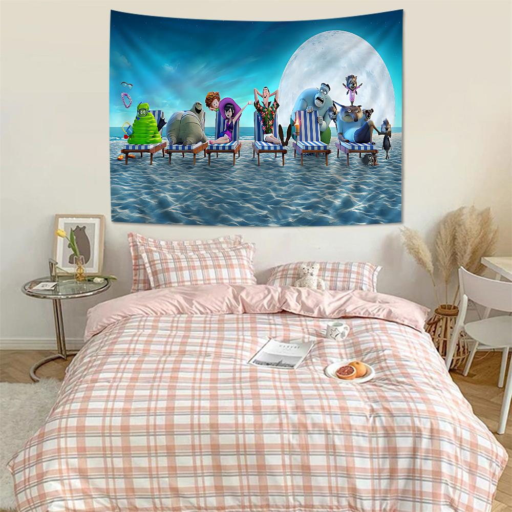 Anime Hotel Transylvania Appeso Arazzo Boemo Arazzi da Parete Boemi Mandala Kawaii Decorazione Stanza