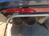 Left 63mm ID 89mm OD Matte Carbon Fiber Car Exhaust Pipe Muffler Cover Dual Tips