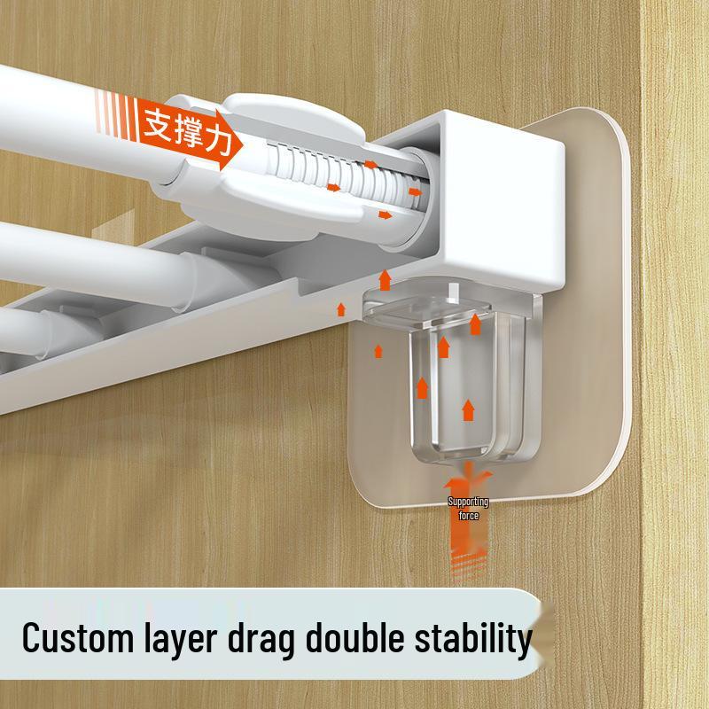 Nail-Free Right Angle Shelf Support Bracket for Wardrobes and Cabinets
