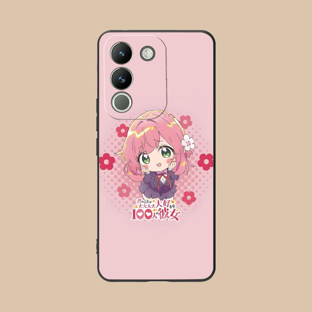 Anime Hakari Hanazono Matte TPU Mobile Phone Case for VIVO V60 V50 V40 V30 V29 V27 V25 V23 Pro Lite 5G Colorful Printing Cover