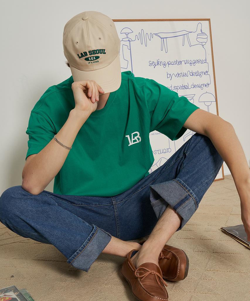 LAB101 Baseball Back Logo Tee - Green