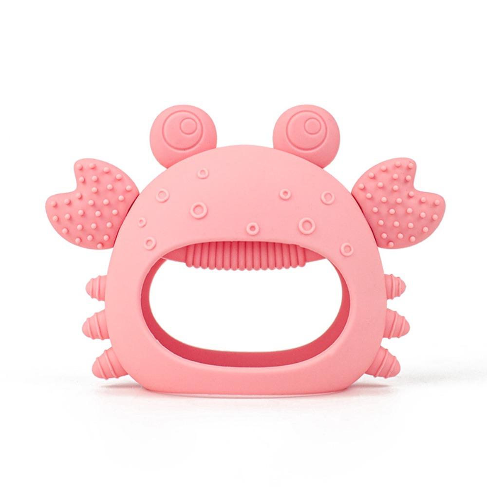 Cartoon Crab Baby Teether Toy Silicone Baby Pacifier New Infant Grinding Gum  for Newborn Infant