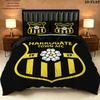 Harrogate Town Afctowel Bedding Quilt Set Quilt Cover Pillowcase Home Decoration Birthday Gift (1 * duvet cover + 2 * pillowcase, without core)