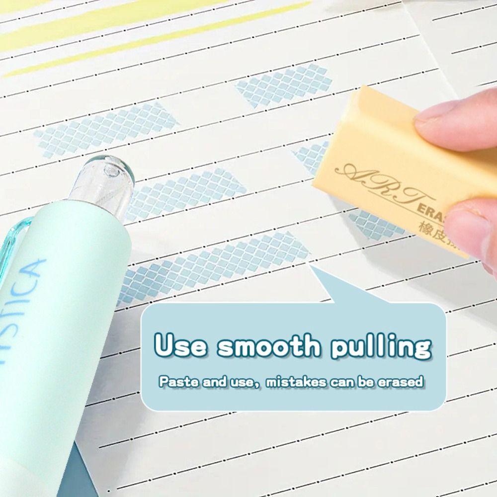 Press Type Dot Glue Tape Pen-shape Rolling Glue Tape Durable Glue Tape Pen  Student Stationery