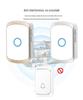 Ding Dong Wireless Doorbell for Home, Battery & DC Powered, No Plug-in, Includes 1 Receiver & 3 Transmitters