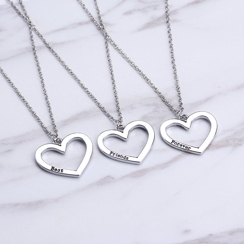 "Heart-to-Heart Best Friends Necklace Set"