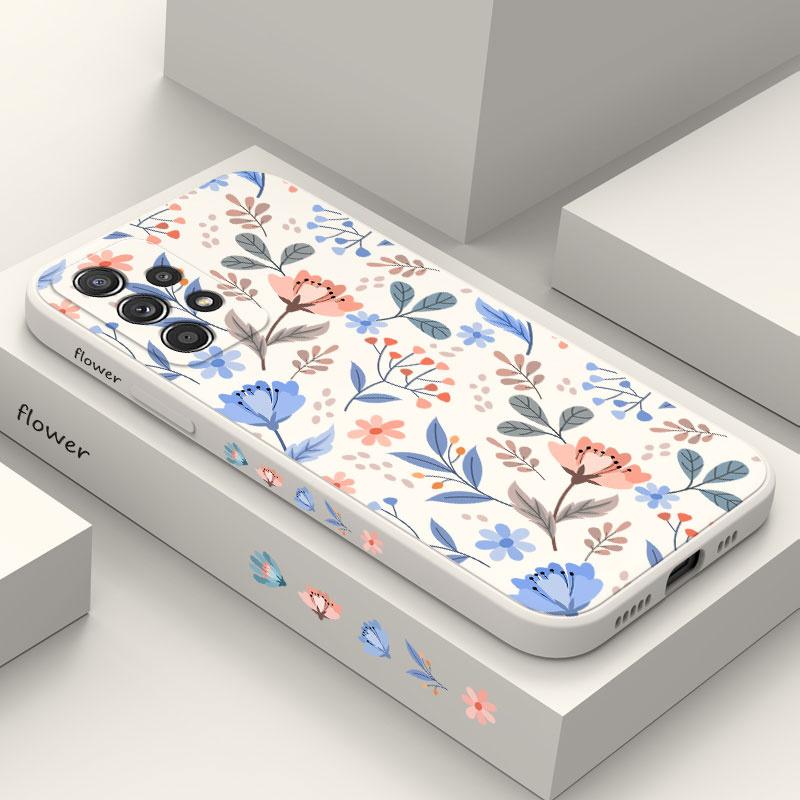 Romantic Garden Case For Samsung A54 A34 A24 A56 A36 A26 A17 A16 A14 A73 A53 A33 A23 A13 A72 A52 A32 A15 A25 A35 A55 A07 A06 5G