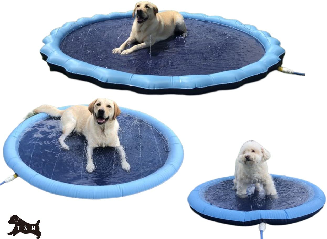 

Fountain Mat Pool Pet Kids Fountain Heavy Kids Baby Water Small Medium Large Dogs [Large, 150cm] Pool, Mat, Duty, Dog, Pool, Foldable, Pool, Portable,