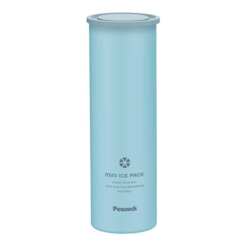 The-peacock Vacuum Flask Industry (The-peacock) Peacock Ice Pack, 0.15L, Slim and Compact, with Vacuum Insulation and a Cold-Keeping Holder, Blue, ABB