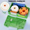 Fiber Optic Cleaning Box Efficient Optical Fiber Connector Cleaner ABS Portable Optic Clean Box for SC FC ST LC