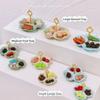 Mini Dollhouse Pastry Plate Miniature Doll Accessories New Biscuit Dish  For Girl Toy