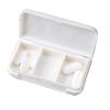 3 Compartments Portable Medicine Case Plastic Easy To Clean Sealed Small Vitamin Box for Pocket Purse