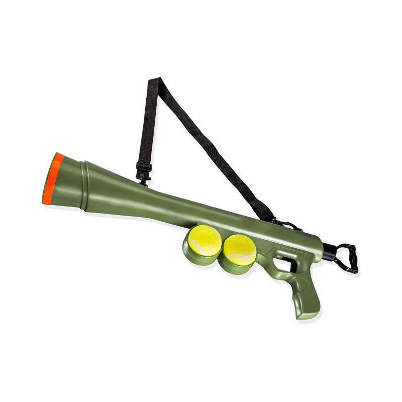 Haustier Hund Ballwerfer Spielzeug - Interaktive und lehrreiche Ballwurfkanone für das Spielen im Freien Praktisch und praktisch Tennisball