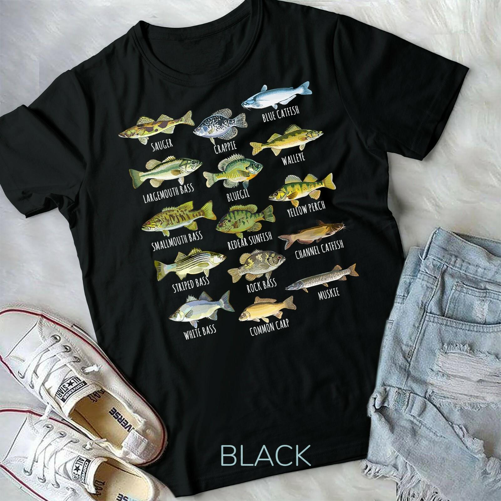Kids Fish Species Biology Types Of Freshwater Fish Fishing Unisex Youth T-shirt S